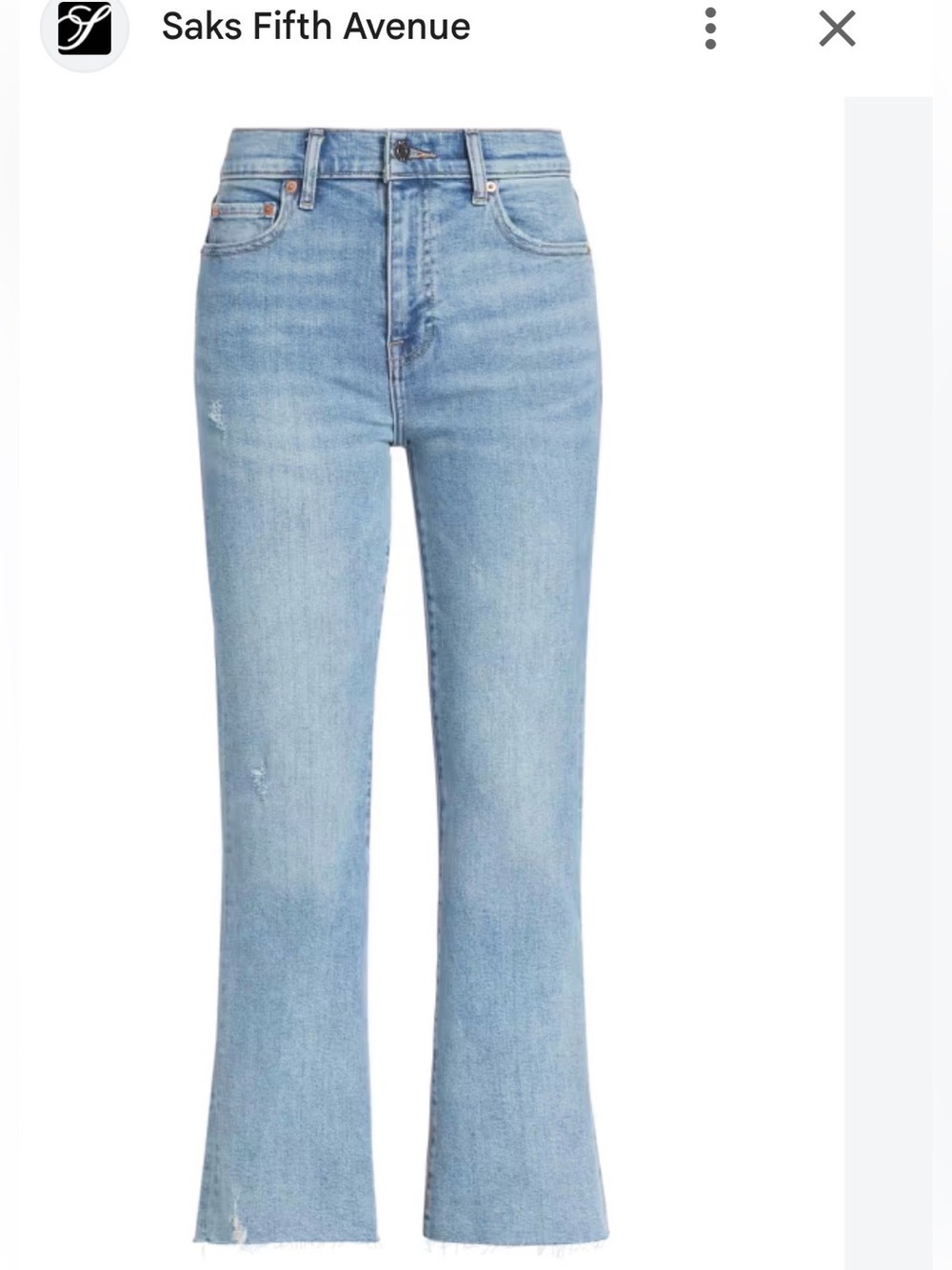 Pistola Lennon High Rise Boot Cut cropped jeans